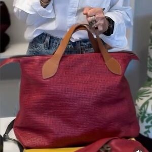 Parker Thatch red “Charlie” bag